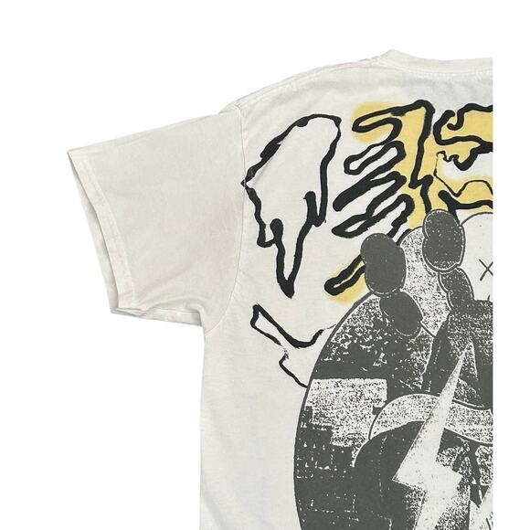 Travis Scott Cactus Jack x Kaws For Fragment Cream T Shirt Sz M - Picture 7 of 12